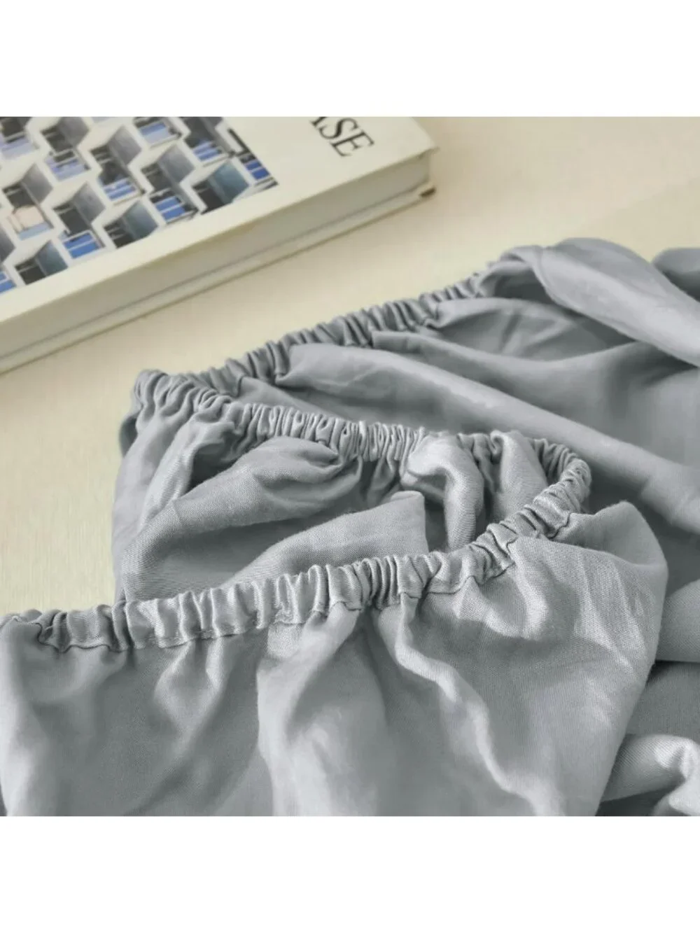 Light Gray King Sheet Set 4pcs | 100% Bamboo Rayon, Deep Pocket, Cooling, Soft